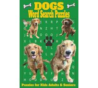 Dogs Word Search Puzzles: 50+ Puzzles ... Gift For Vacations, Holidays, Dog and Pets | 6x9 110 pages