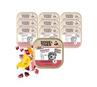 Dogs'n Tiger Guadn - Cuenco para adultos con calabaza, 67% de carne, sin cereales, sin azúcar añadido ni conservantes artificiales, monoproteína, 10 x 150 g