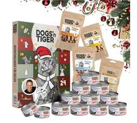 Dogs'n Tiger- Guido Maria Kretschmer - Caja de Navidad Gato "Atún y Camarones" | Edición de regalo limitada con comida húmeda premium | Alto porcentaje de carne y pescado | Sin cereales, sin azúcar