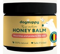 DogSuppy Bálsamo de miel para perros, 100 % natural, hidratante, calmante y reparador, bálsamo para patas y nariz de perro con miel pura, aloe vera y vitamina E, para almohadillas secas y agrietadas