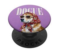 Dogue Akita Inu Moda Perros Revista Portada Amante de los Perros PopSockets PopGrip Adhesivo