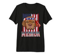 Dogue de Bordeaux Merica 4th of July Dog Funny Patriotic Camiseta Premium