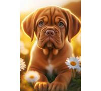 Dogue de Bordeaux Puppy face Notebook - Large 6 x 9 inches - 127 Pages