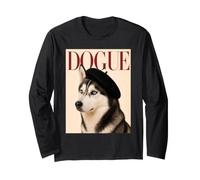 Dogue - Husky Siberiano Mamá Husky Amante Perro Papá Manga Larga