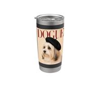 Dogue - Mamá habanera, bichón, perro habanero, papá Vaso térmico de acero inoxidable de doble pared