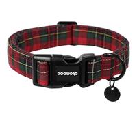 DOGWONG Collar navideño de algodón para perro