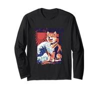 Dogzilla Shiba Inu Japanese Wave Rising Sun Monster Dog Manga Larga