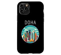 Doha Paisaje Art Deco Qatar Carcasa para iPhone 11 Pro