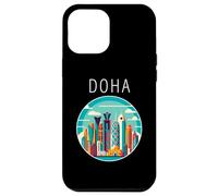 Doha Paisaje Art Deco Qatar Carcasa para iPhone 12 Pro MAX