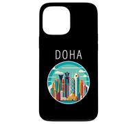 Doha Paisaje Art Deco Qatar Carcasa para iPhone 13 Pro MAX