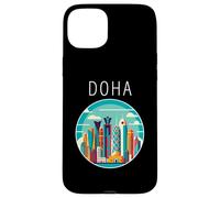 Doha Paisaje Art Deco Qatar Carcasa para iPhone 15 Plus
