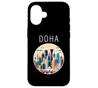 Doha Paisaje Art Deco Qatar Carcasa para iPhone 16