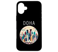Doha Paisaje Art Deco Qatar Carcasa para iPhone 16 Plus