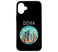 Doha Paisaje Art Deco Qatar Carcasa para iPhone 16 Plus