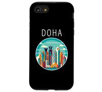 Doha Paisaje Art Deco Qatar Carcasa para iPhone SE (2020) / 7/8
