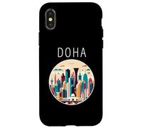 Doha Paisaje Art Deco Qatar Carcasa para iPhone X/XS