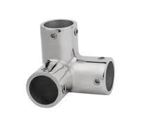 DOHAETCJQ Accesorios Marinos de Uso General, Acero Inoxidable 25 mm, TES, riel guía, 90°, Codos