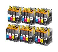 DOHAETCJQ Los Cartuchos de Impresora universales Son compatibles con Las impresoras LC123 MFC J4410DW DCP J4110DW J132W J152W J552DW y XL(6SET)