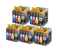 DOHAETCJQ Los Cartuchos de Impresora universales Son compatibles con Las impresoras LC123 MFC J4410DW DCP J4110DW J132W J152W J552DW y XL(5SET)