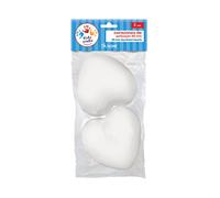Dohe 18117 - Pack de 2 corazones de poliespan, 80 mm