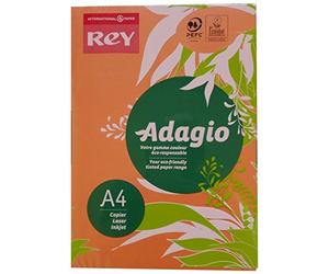 Dohe 30216 - Pack de 500 papeles, DIN A4, 80 g, color naranja intenso