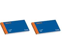 Dohe 50016C - Talonario de recibos tercio apaisado sencillo (Paquete de 2)