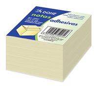 Dohe 75007 - Pack de 400 cubos de notas adhesivas, 75 x 75 mm
