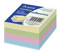 Dohe 75010 - Pack de 400 cubos de notas adhesivas, 75 x 75 mm