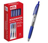 DOHE 79590 - Caja de bolígrafos retractiles, 1 mm, 12 unidades
