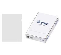 Dohe 90591 - Caja Dossier uñero, A4, Cristal, 100 unidades