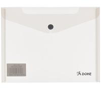 Dohe 91162 - Sobre broche, translúcido polipropileno, cuarto, color gris