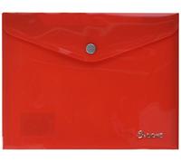 Dohe 91181 - Sobre broche opaco, polipropileno, cuarto, color rojo