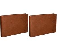 Dohe 9566 - Carpeta cuero forrado, 2 anillas de 25 mm, cuarto apaisado (Paquete de 2)