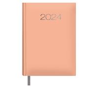 Dohe - Agenda 2024 - Día Página - Tamaño Mediano: 14x20 cm - 336 páginas - Encuadernación cosida - Tapa dura - Color Rosa - Modelo Lisboa