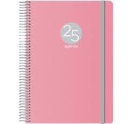 Dohe Agenda 2025 Día por página A5 (15x21 cm) 12 meses Tapa flexible MEMPHIS Rosa