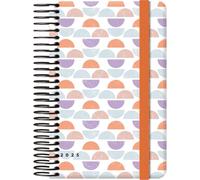 Dohe - Agenda 2025 - Semana Vista, Tamaño Bolsillo (8,5x13 cm), 12 Meses Enero a Diciembre, Tapa Dura y Goma, Planificador en Español, Material de Oficina - CUTE DUNE