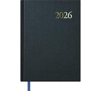 Dohe - Agenda 2026 - Día a Día (Cada Día en una Página), Tamaño 14x20 cm, Tapa Dura, 12 Meses Enero a Diciembre, Planificador Anual en Español con Marcapáginas - Segovia Negra