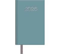 Dohe - Agenda 2026 - Semana Vista, Tamaño Bolsillo (8,5x13 cm), Tapa Dura Suave de Polipiel, 12 Meses Enero a Diciembre, Planificador Anual en Español con Marcapáginas - Lisboa Verde