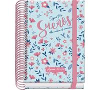 Dohe - Agenda Escolar 2025 2026 - Día Página (12x17 cm), Español e Inglés, Septiembre a Junio, Cierre de Espiral y Goma, Tapa Dura, 4 Páginas de Pegatinas - PRIME Blossom