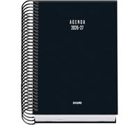 Dohe - Agenda Escolar 2026 2027 - Septiembre a Junio, Día Página, A6 (12x17 cm), Tapa Dura, Cierre de Espiral, Español e Inglés - Colour Vibes Negro