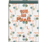 Dohe - Archivador 4 Anillas - Capacidad 250 Hojas, Tamaño Folio (26,4x34 cm), Lomo 6 cm, Anillas 40 mm, Tapa Extradura, Material escolar - WWF Love Our Planet