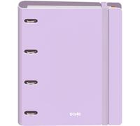 Dohe – Archivador con recambio SERENITY · Carpeta 4 anillas Polyfoam A4 28x32 cm, 100 hojas, morado