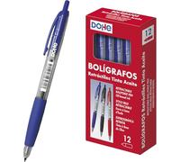 DOHE 79590 - Caja de bolígrafos retractiles, 1 mm, 12 unidades