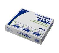 Dohe- Caja de 100 cubiertas protectoras de libros y cuadernos, Color rojo, 35 x 40 cm (91434)