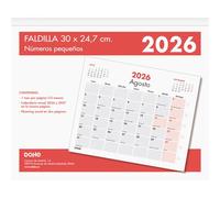 Dohe - Calendario 2026 Sobremesa - Tamaño 30x24,7 cm, Mes Vista, 12 Meses Enero a Diciembre, Idioma Español, Hojas Microperforadas para Extracción Fácil, Espacios para Notas cada Día, Planning Anual