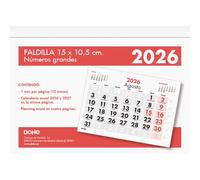 Dohe - Calendario 2026 Sobremesa - Tamaño A6 (15x10,5 cm), Mes Vista, 12 Meses Enero a Diciembre, Idioma Español, Hojas Microperforadas para Extracción Fácil, Números Grandes, Planning Anual