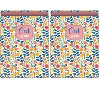 Dohe - Carpeta 4 Anillas - Alta Capacidad 600 Hojas, Tamaño Folio (A4+) 26,4x34 cm, Lomo Ancho 6 cm, Cierre Fácil y Suave, Tapa Extradura de Cartón Reforzado, Material Escolar - C'Est La Vie