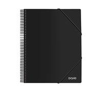 DOHE - Carpeta de 30 fundas P.P. (80 mic) A4 con espiral - Negro