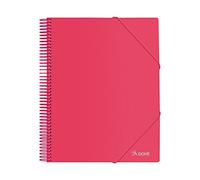 Dohe - Carpeta de 40 fundas (40 mic) A4 con espiral - Rojo
