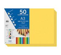 Dohe - Cartulinas A3 Color Oro para Manualidades e Impresión (50 uds.) - 21x29,7 cm - 180 g/m² - Material de oficina